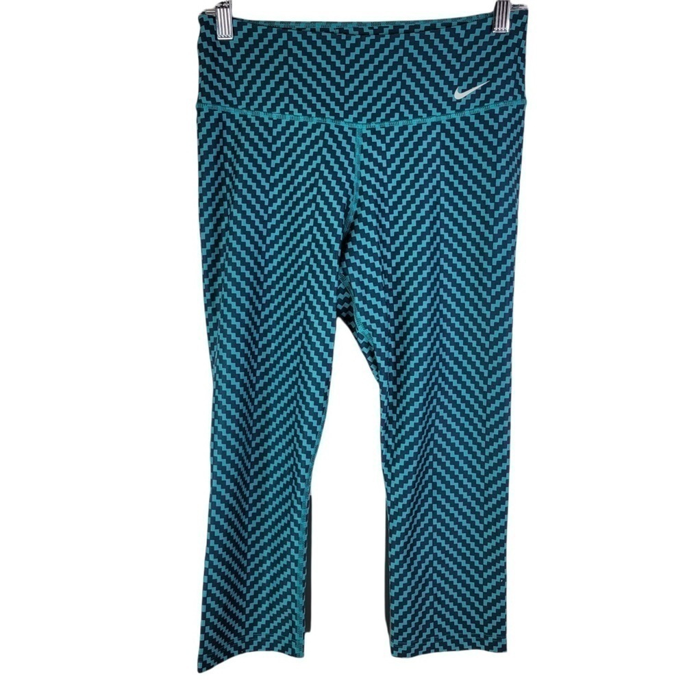 Nike Dri-Fit Legend 2.0 Training Zigzag Capri Leggings Womens Small 614291-383 - Picture 2 of 8
